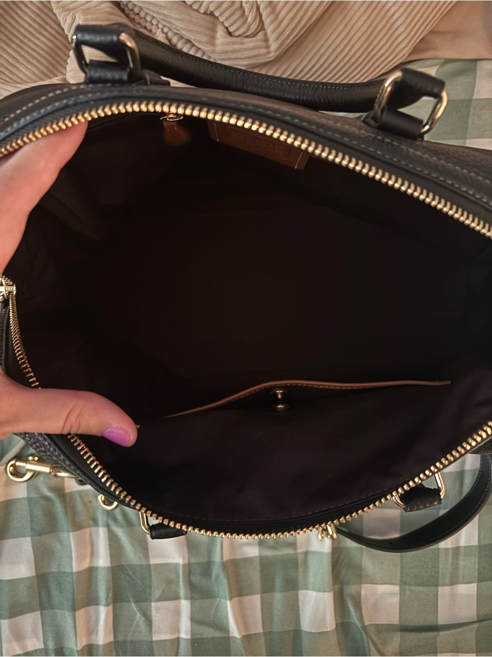 Black Rowan coach bag - Picture 3 of 5